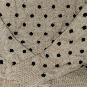 H&M Black Poka Dot Sweater Size L